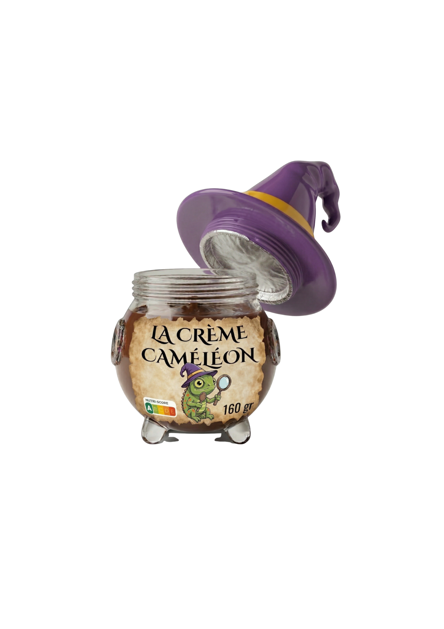 photo du pot la crème caméléon, couvercle ouvert